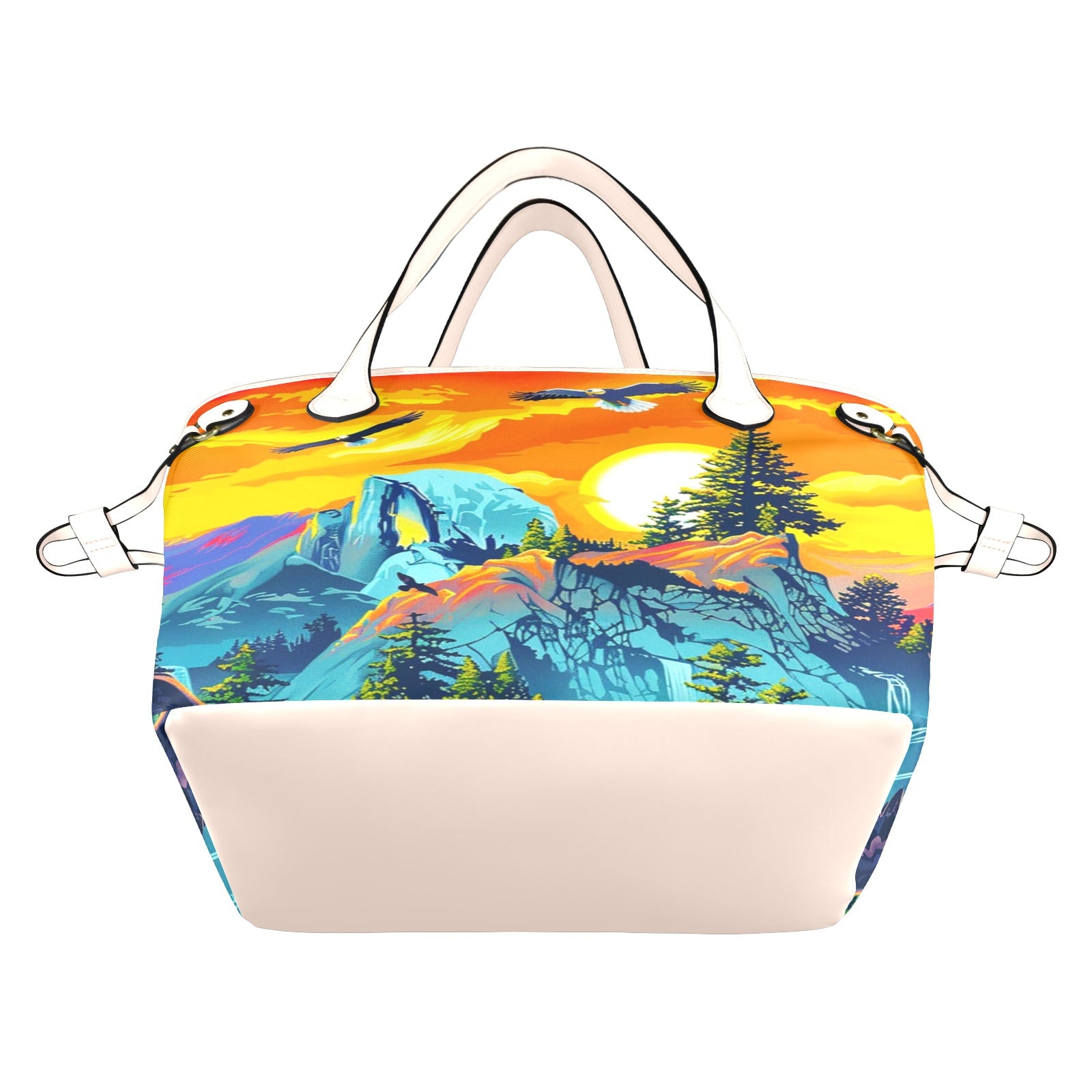 Cruising Eagles Clover Canvas Tote Bag