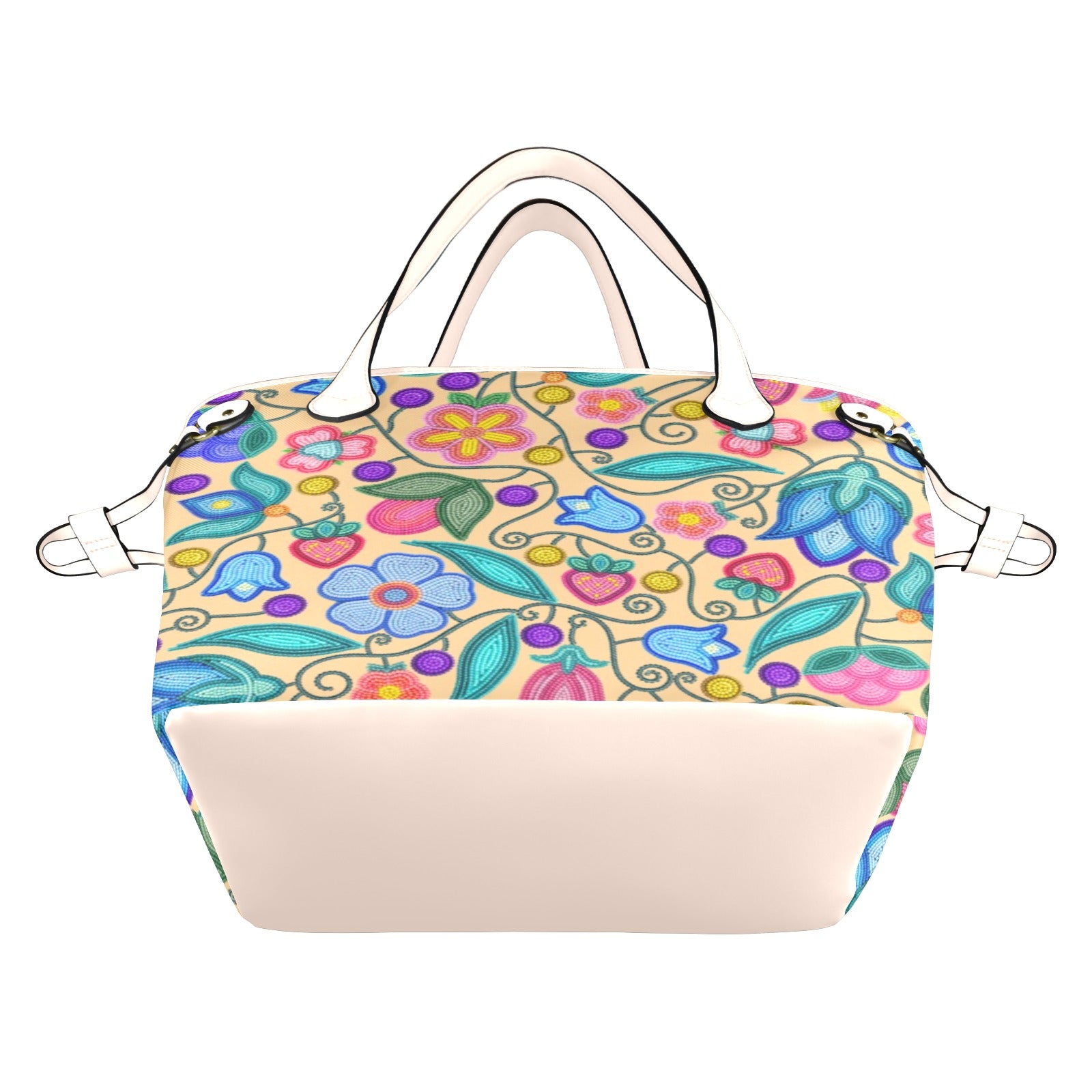 Sweet Offering Cream Clover Canvas Tote Bag