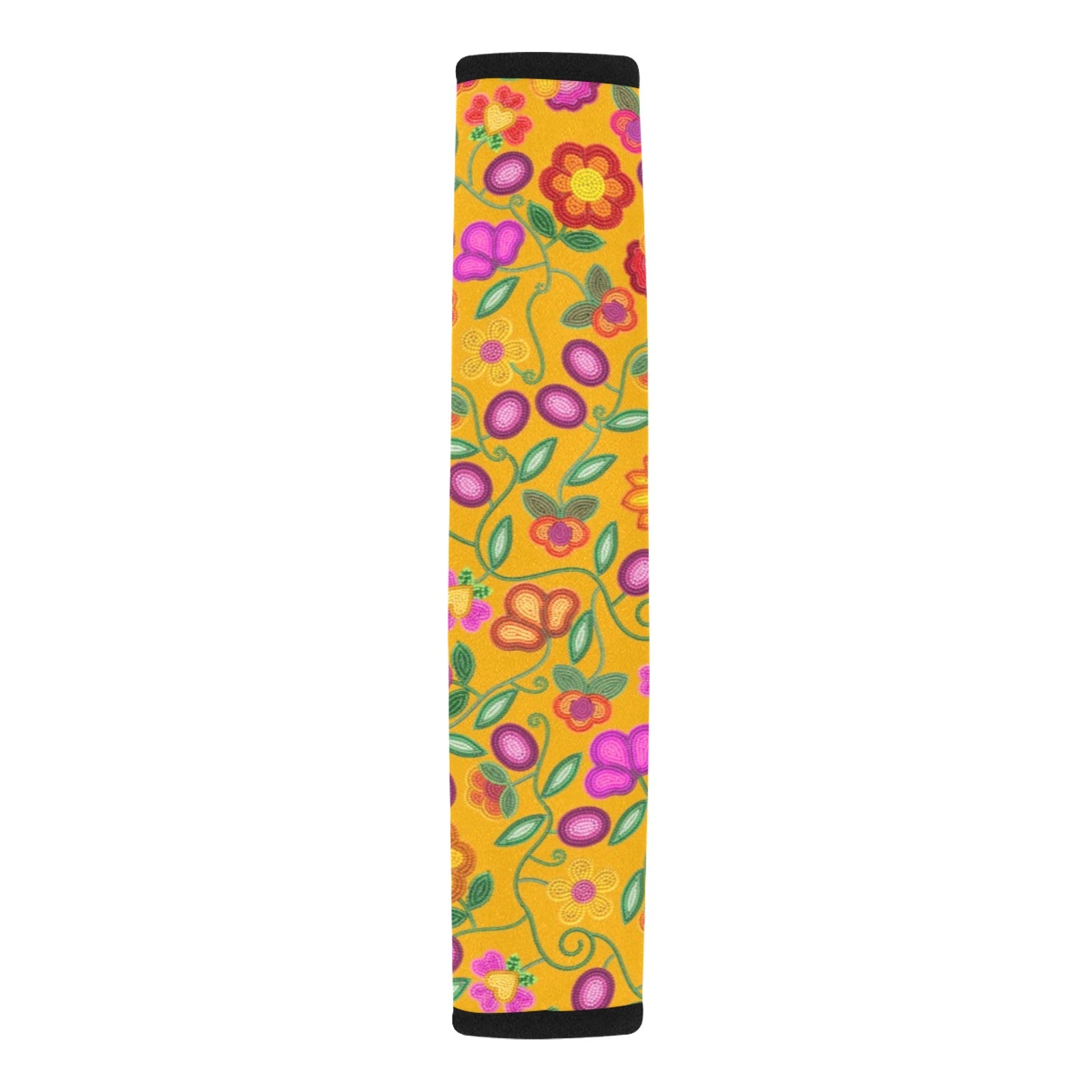 Boreal Bounty Yellow Car Seat Belt Cover 7''x12.6'' (Pack of 2)