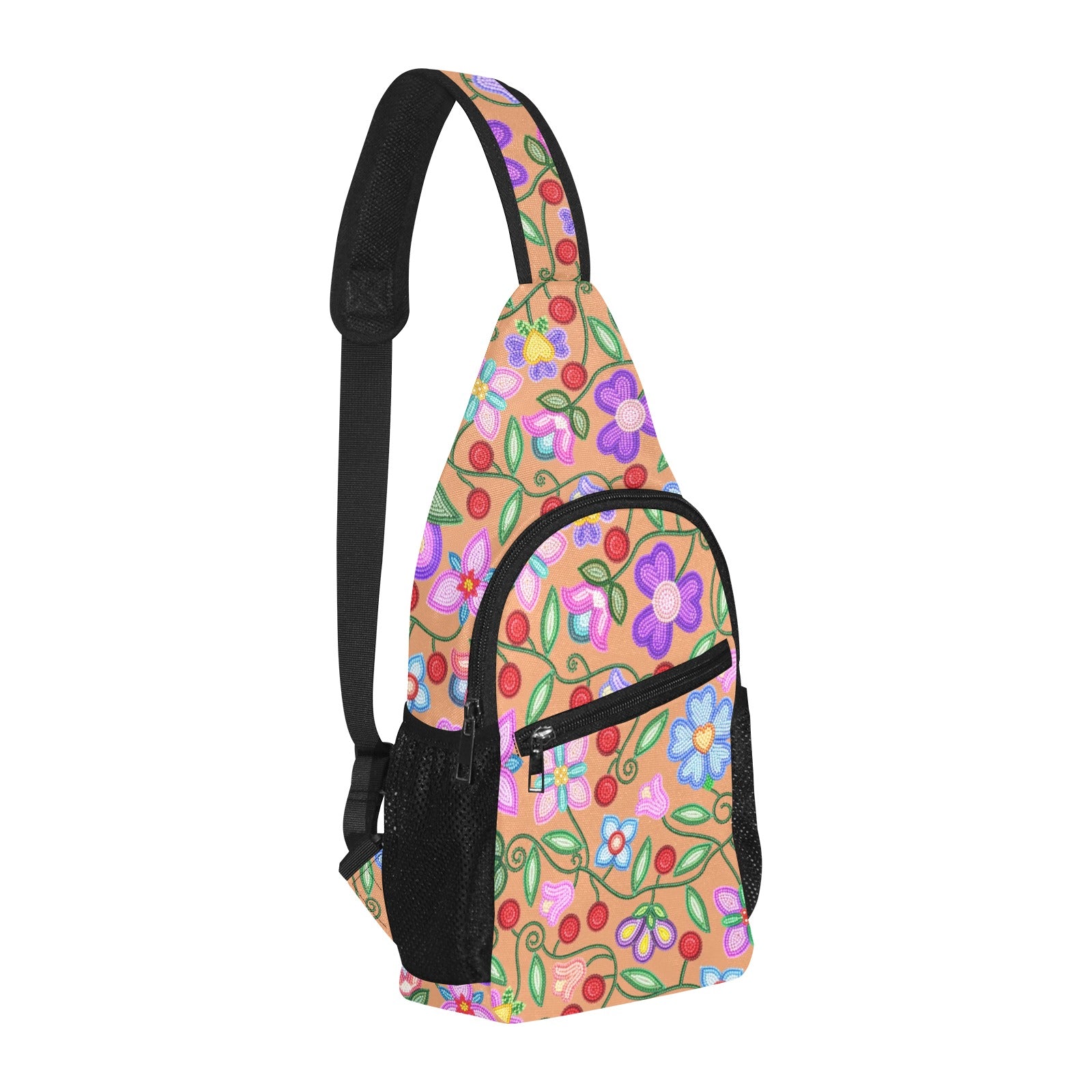 Petal Harmony Terracotta Chest Bag