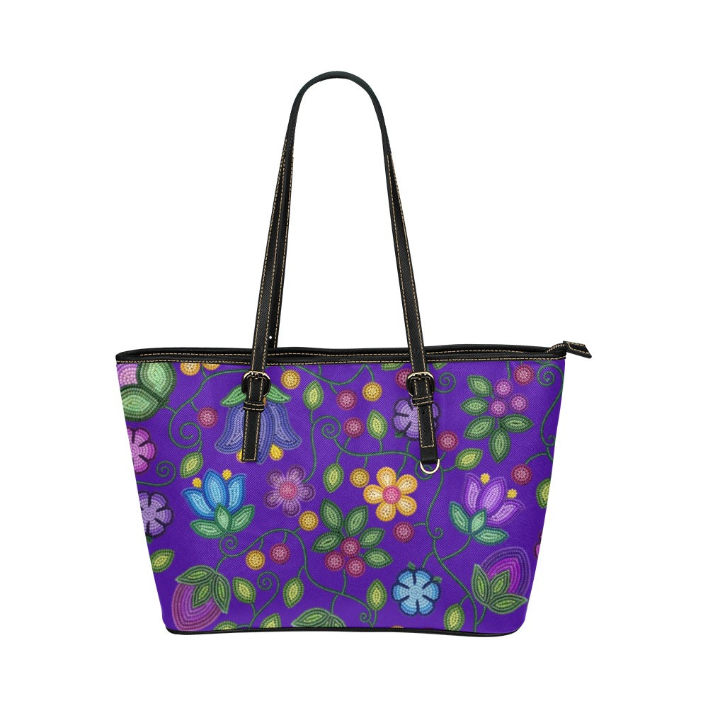 Bloom Uplift Indigo Leather Tote Bag/Large