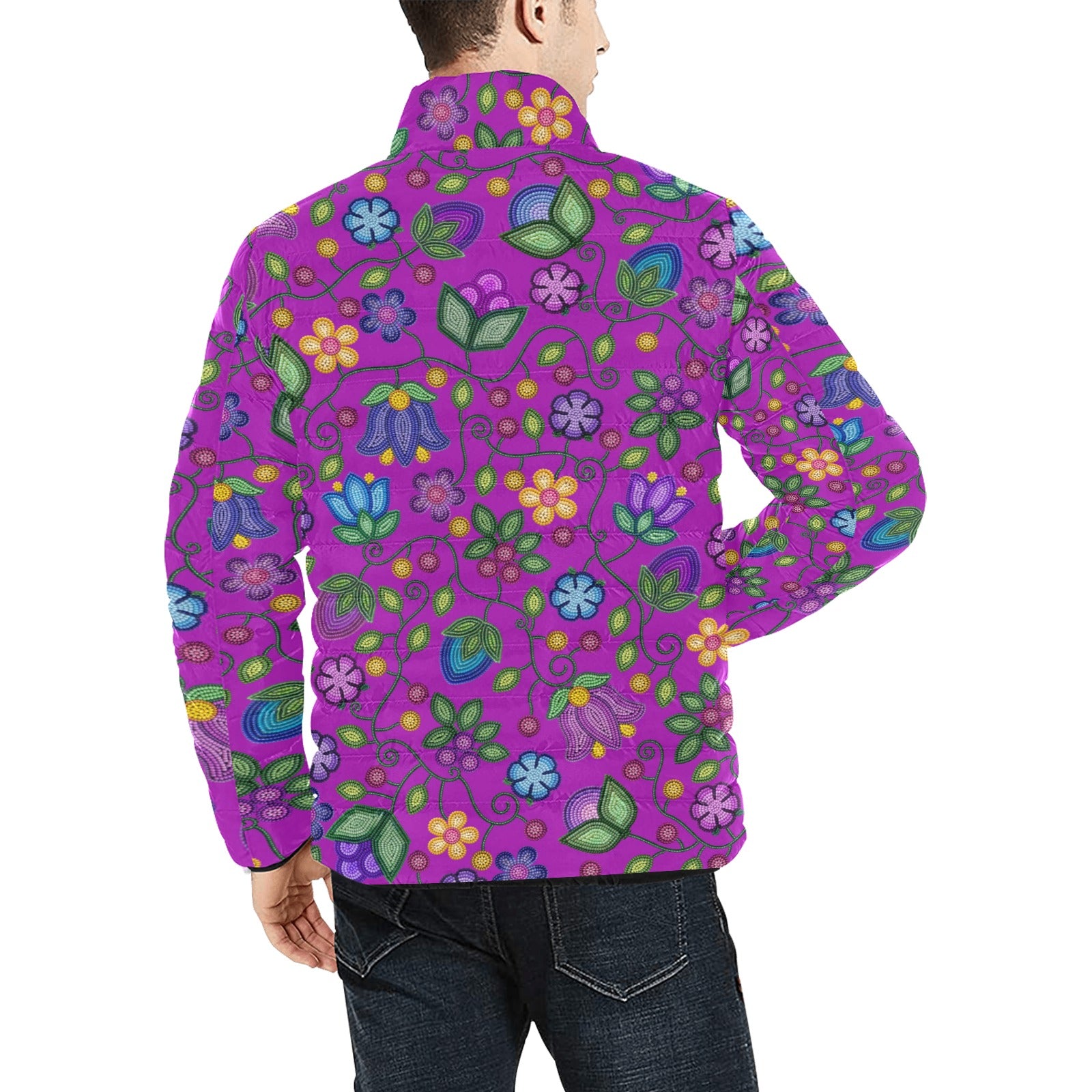 Bloom Uplift Purple Men's Padded Jacket