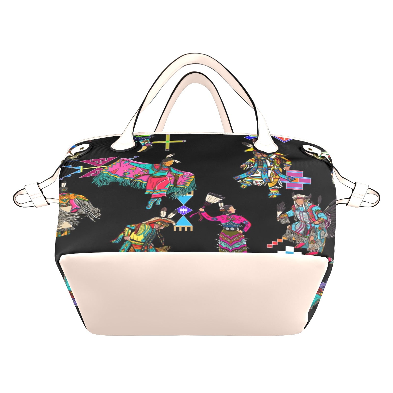 Grand Entry Dancers Black Clover Canvas Tote Bag