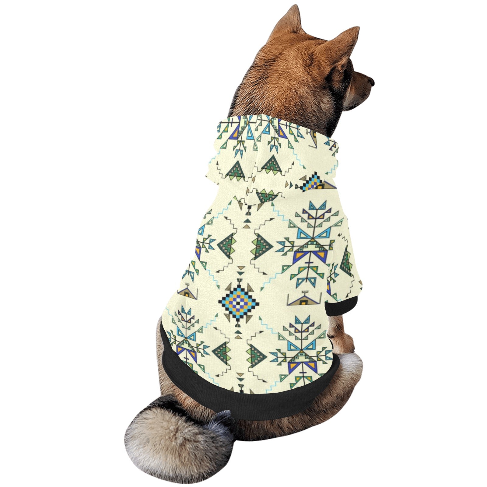 Bear Shield Cream Pet Dog Hoodie