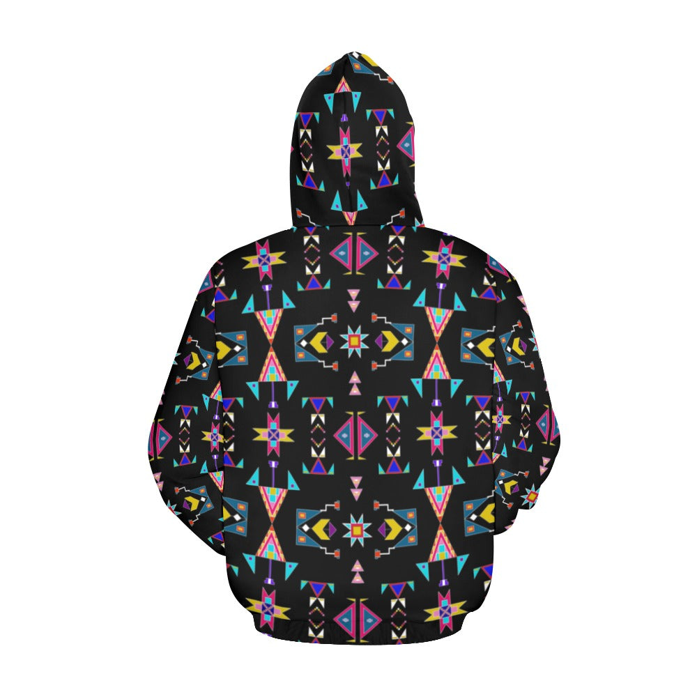 Enemy Territory Black Hoodie for Women (USA Size)