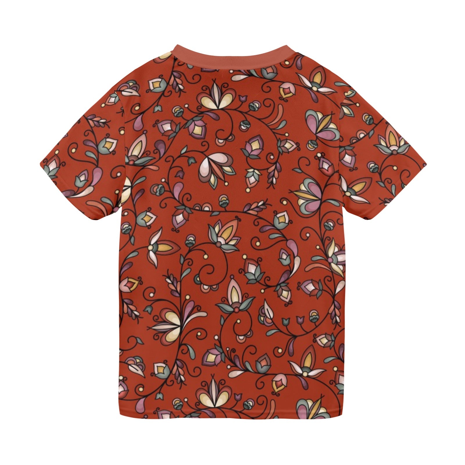 Burnt Sky Petals Red T-shirt for Men