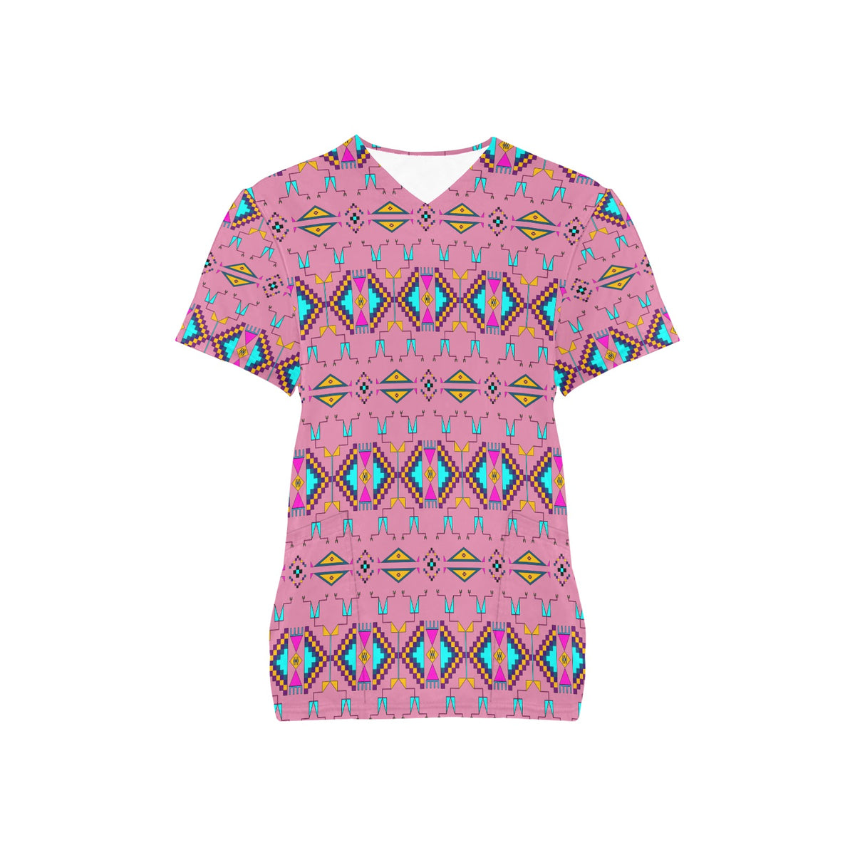 Rite of Passage Pink Scrub Top