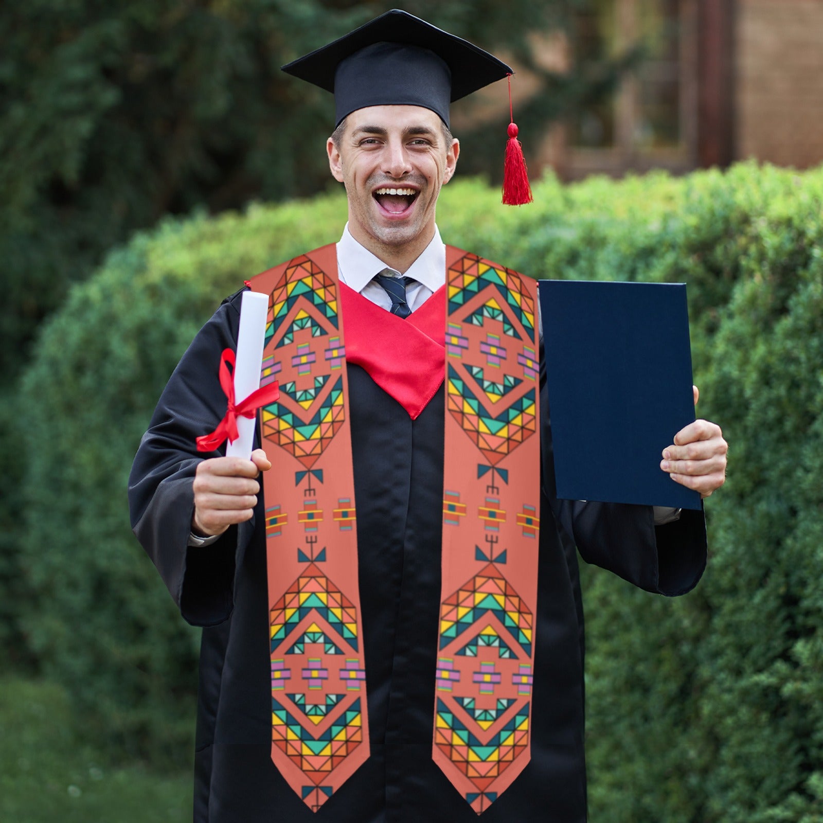 Travois Tipi Canyon Earth Graduation Stole