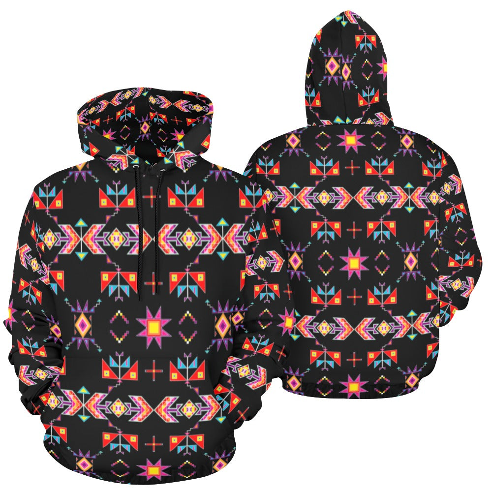 Scattered Generations Black Hoodie for Men (USA Size)