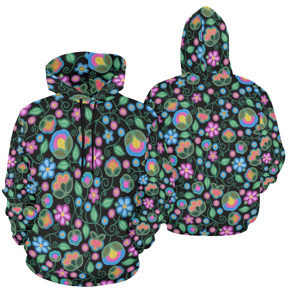 Turquoise Sunbeam All Over Print Hoodie for Women (USA Size)