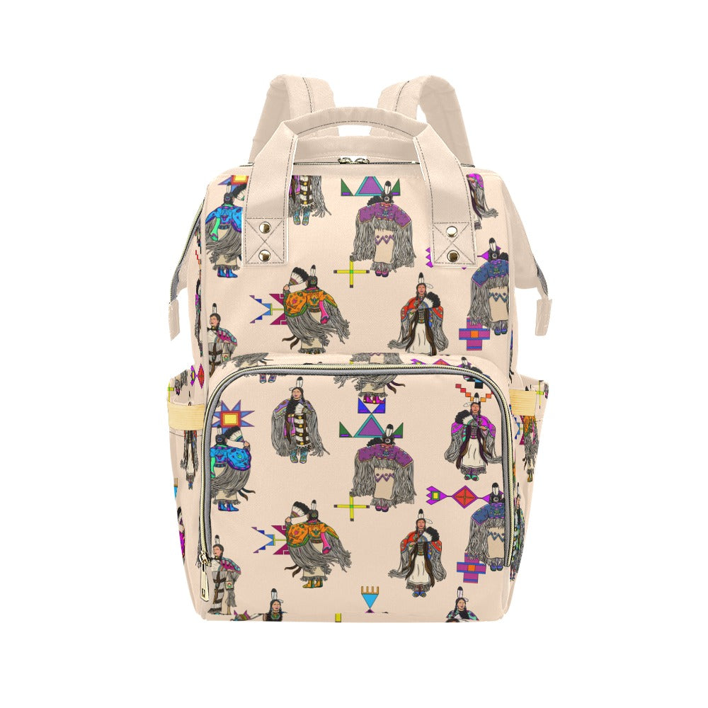 Women's Tradish Dancers Muslin Multi-Function Diaper Backpack/Diaper Bag