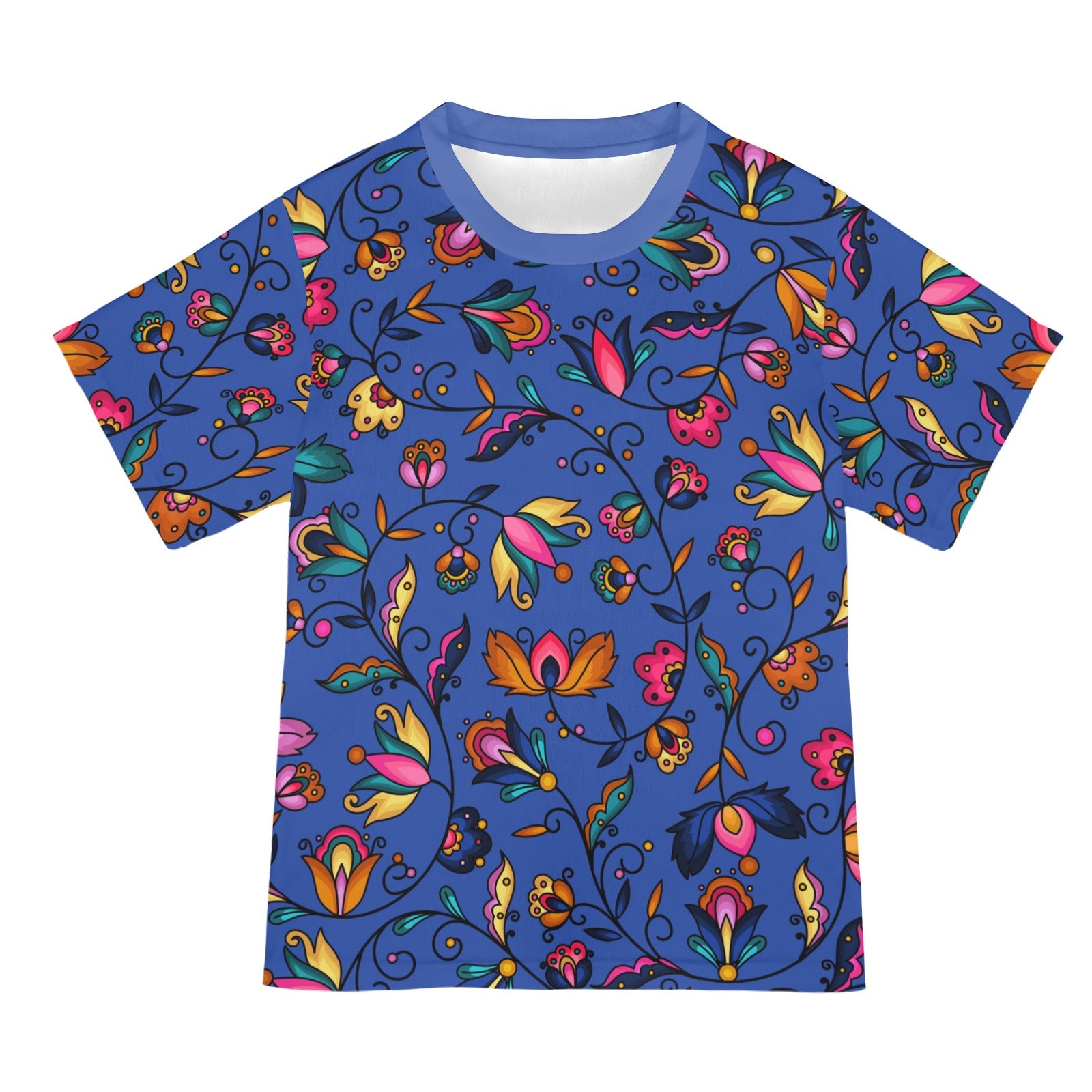 Copper Prairie Petals Blue T-shirt for Women