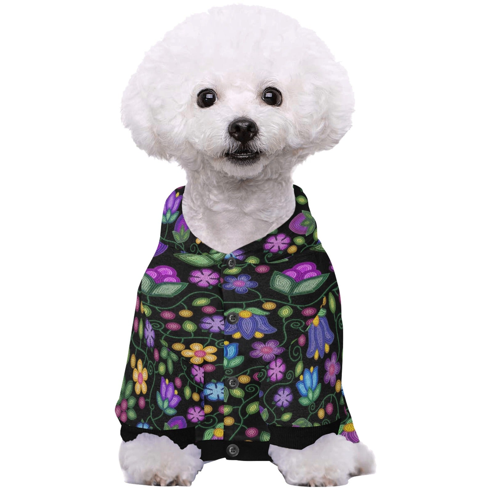 Bloom Uplift Black Pet Dog Hoodie