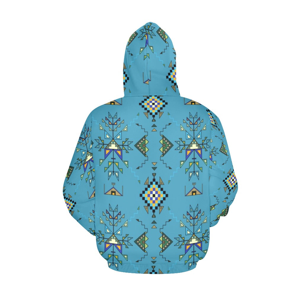 Bear Shield Blue Hoodie for Men (USA Size)