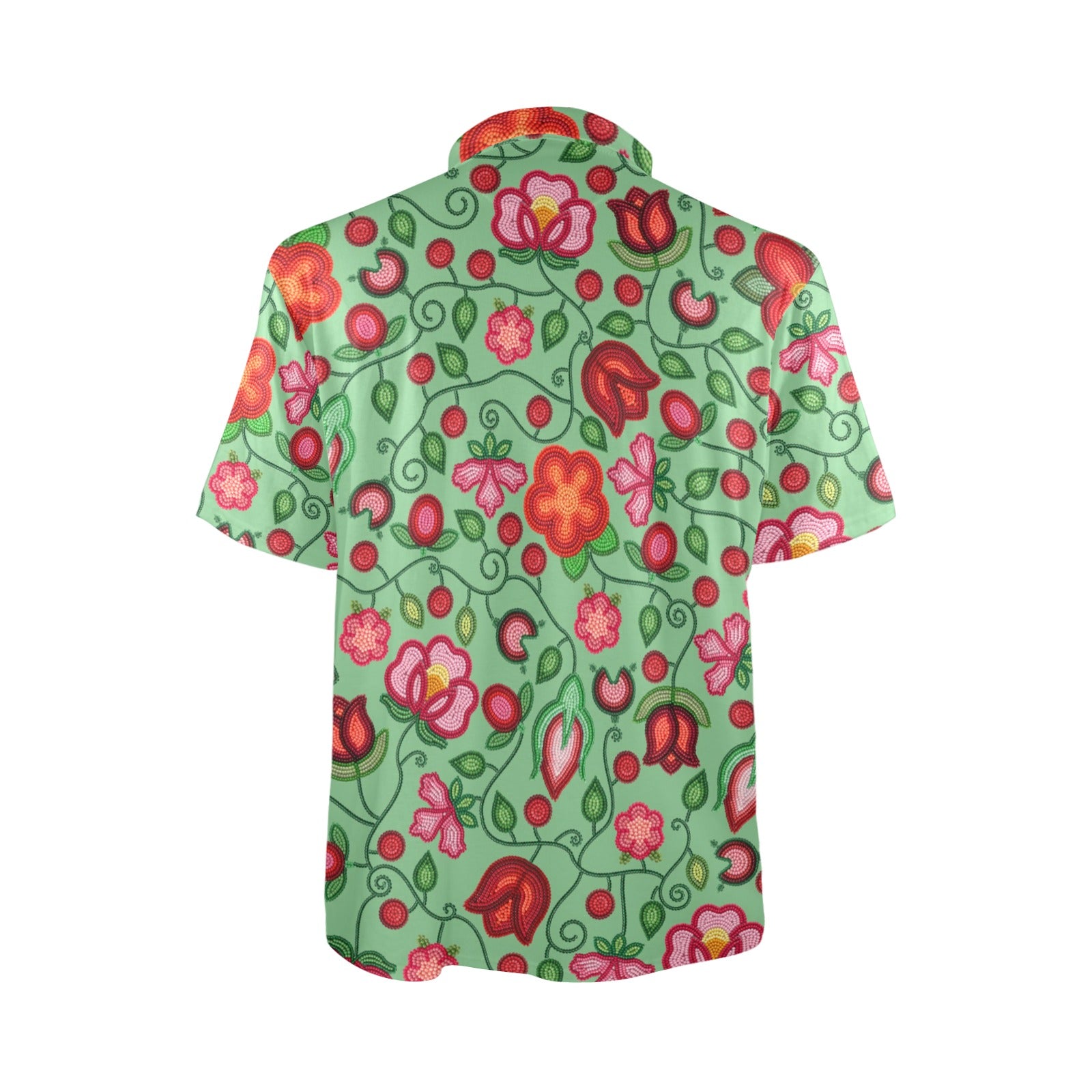 Rose Reverie Green Polo Shirt