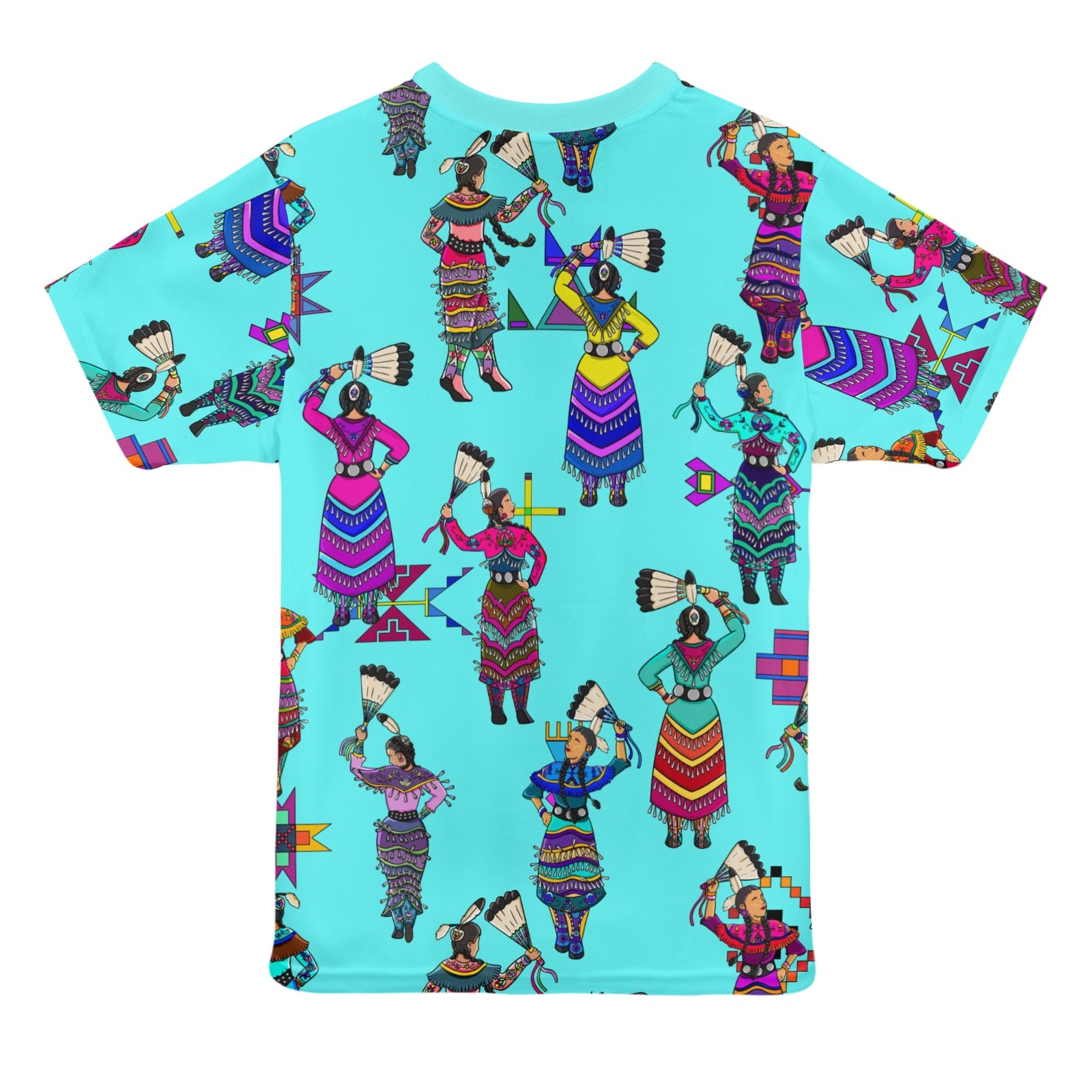 Women's Jingle Dancers Turquoise T-shirt for Women