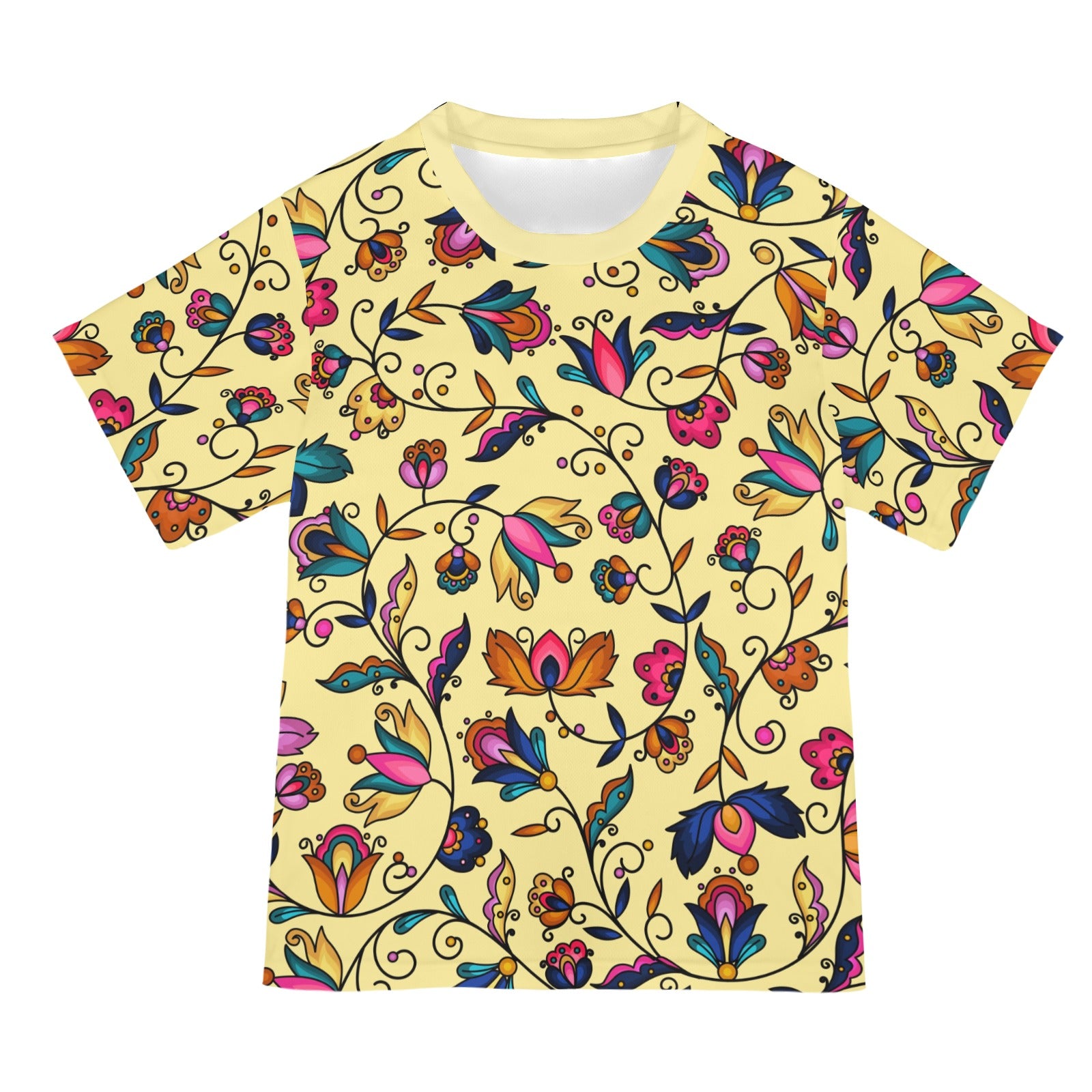 Copper Prairie Petals Yellow T-shirt for Women