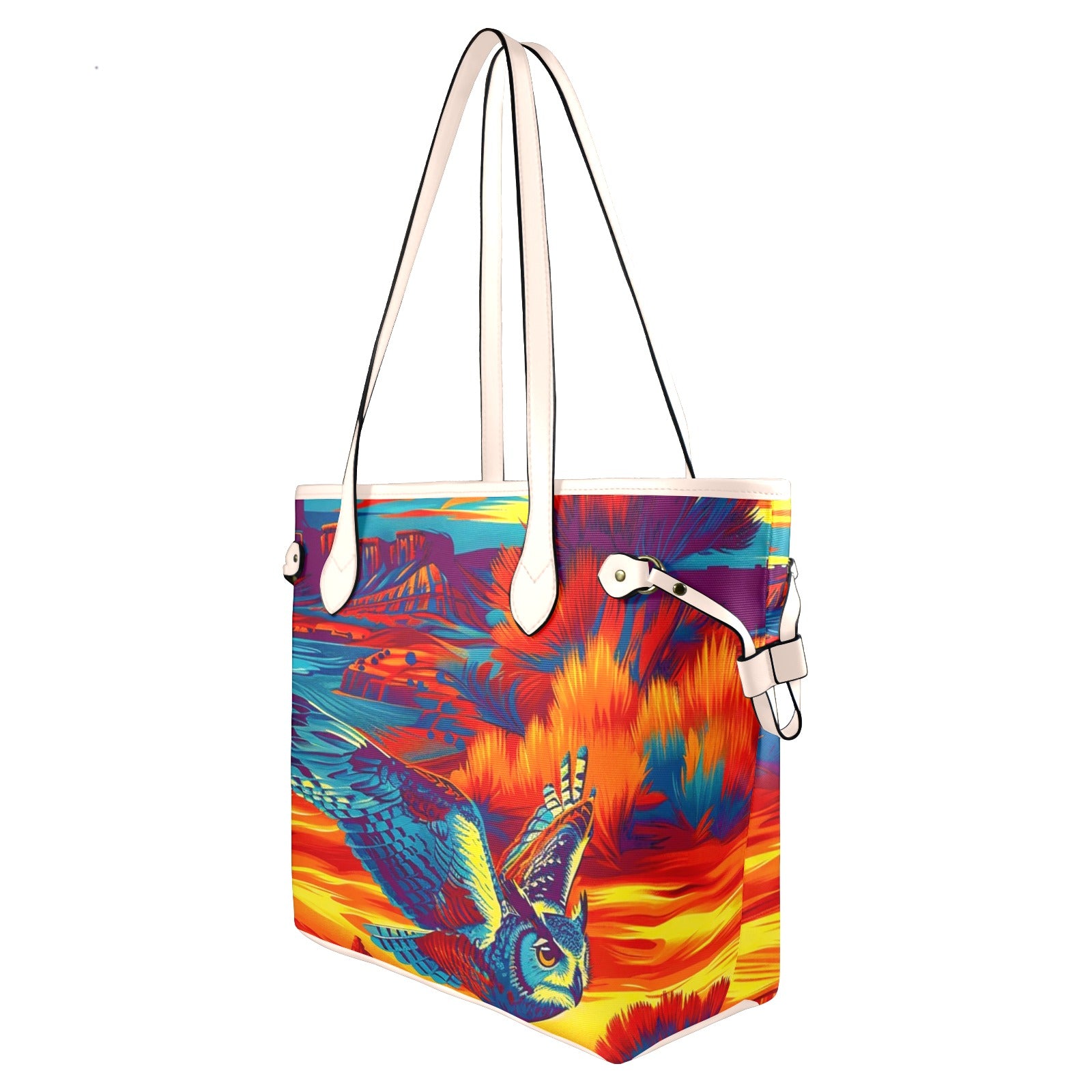 Owl on the Prowl Clover Canvas Tote Bag