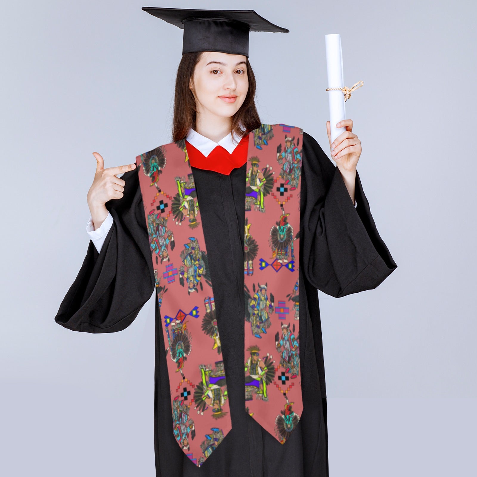 Men's Tradish Dancers Terra Cotta Graduation Stole