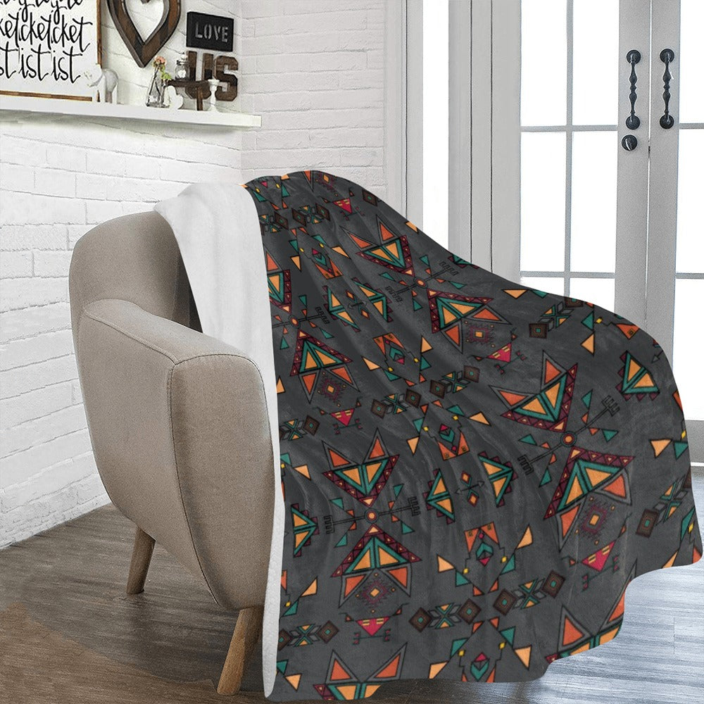 Arrow dawn Gray Ultra-Soft Micro Fleece Blanket 60"x80"