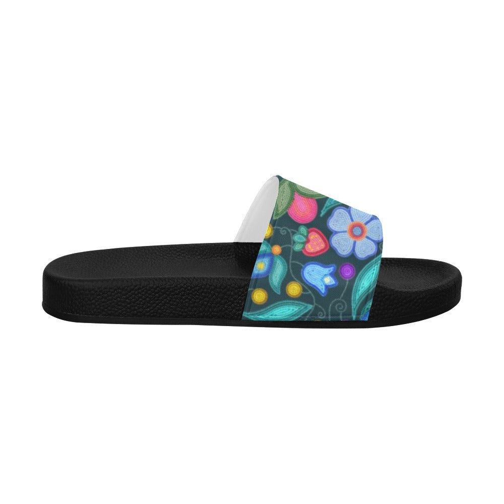 Sweet Offering Dark Teal Women's Slide Sandals