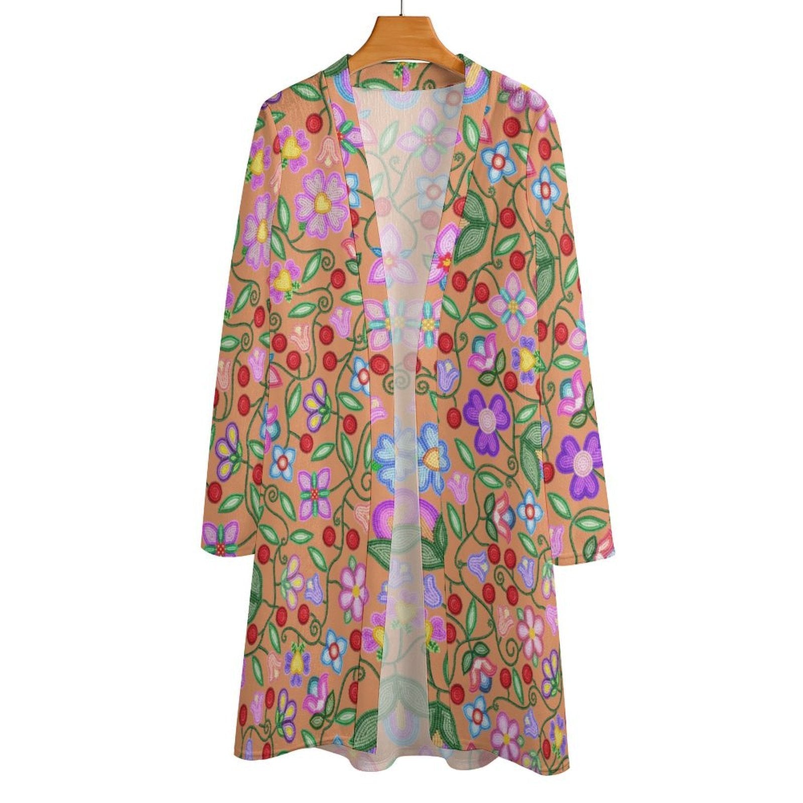 Petal Harmony Terracotta Cardigan