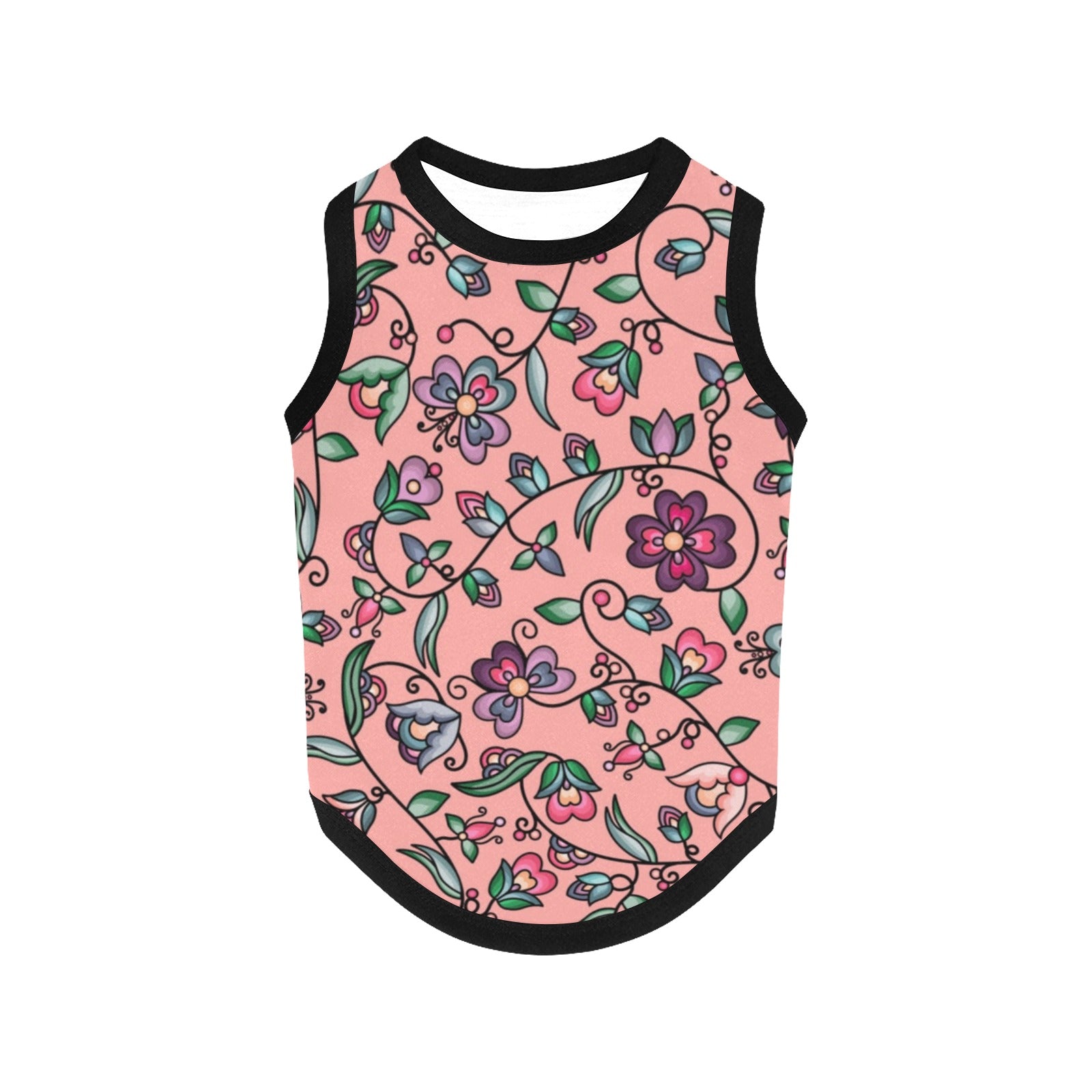 Amber Evening Garland Peach Pet Tank Top