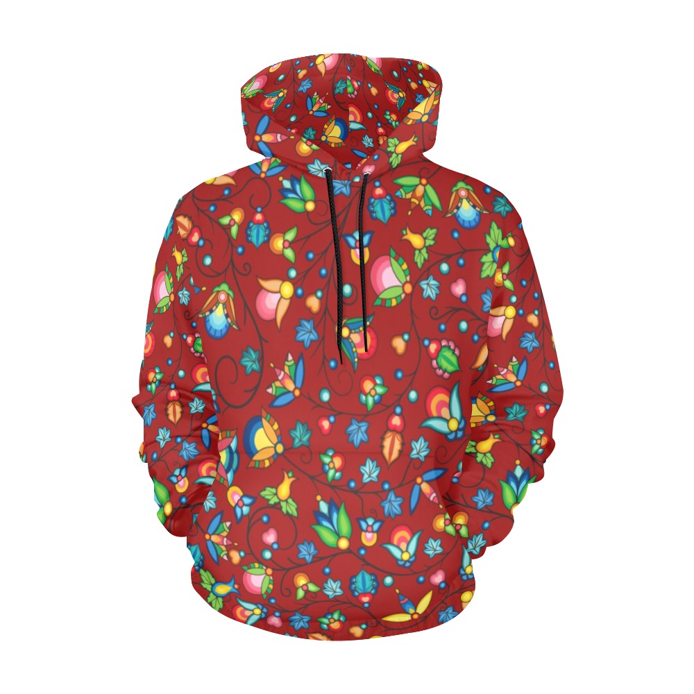 Prairie Plains Spirit Red Hoodie for Men (USA Size)