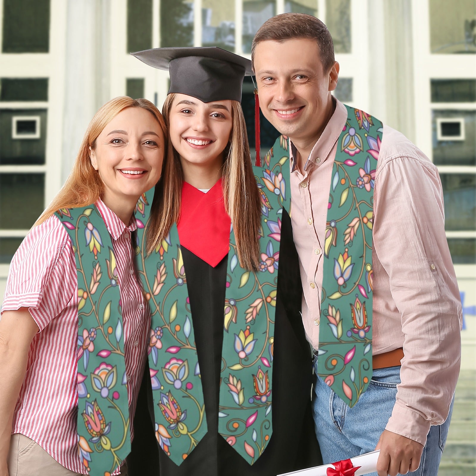 Buffalo Bloom Pond Reflection Graduation Stole