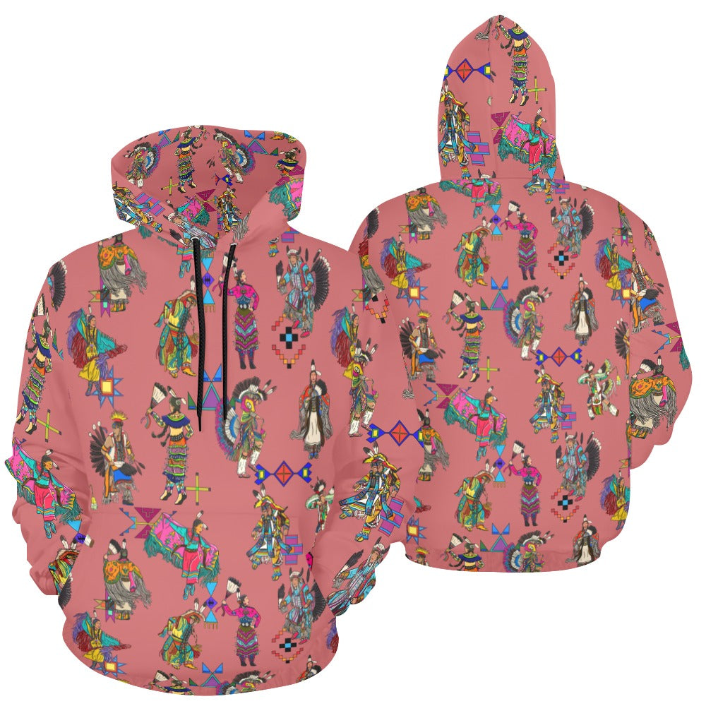 Grand Entry Dancers Terra Cotta Hoodie for Men (USA Size)