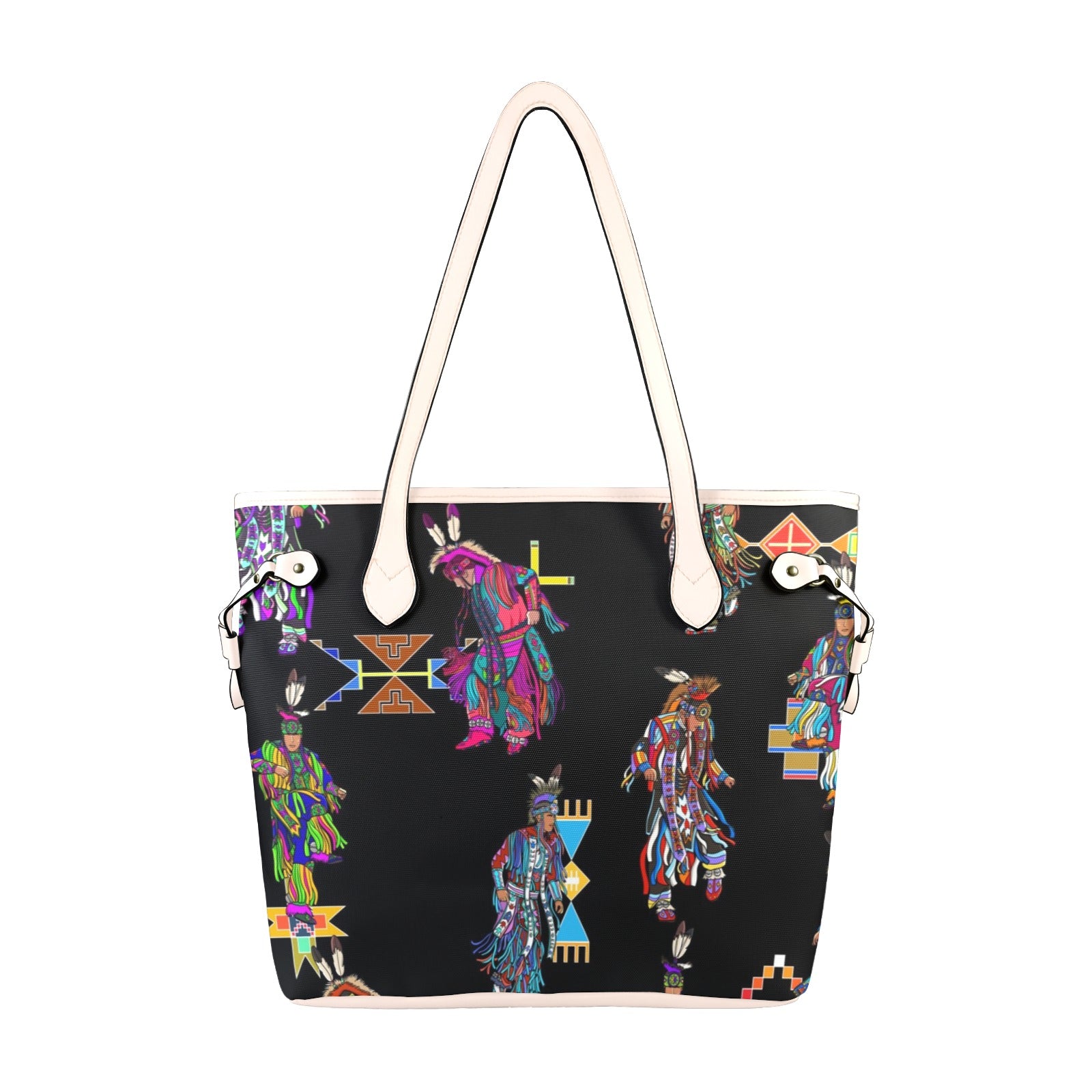 Men's Grass Dancers Black Clover Canvas Tote Bag