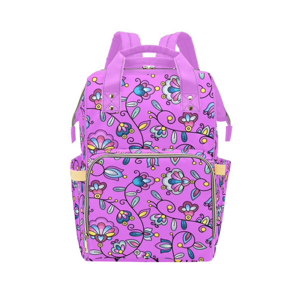 Autumn Bundle Blessing Purple Multi-Function Diaper Backpack/Diaper Bag