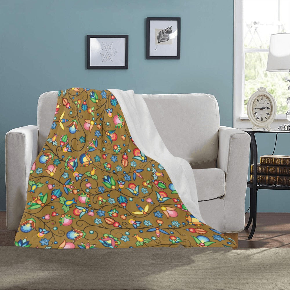 Prairie Plains Spirit Fall Leaves Ultra-Soft Micro Fleece Blanket 40"x50"
