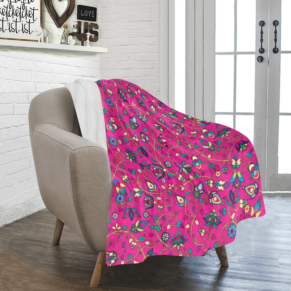 Thorny Path Pink Ultra-Soft Micro Fleece Blanket 40"x50"