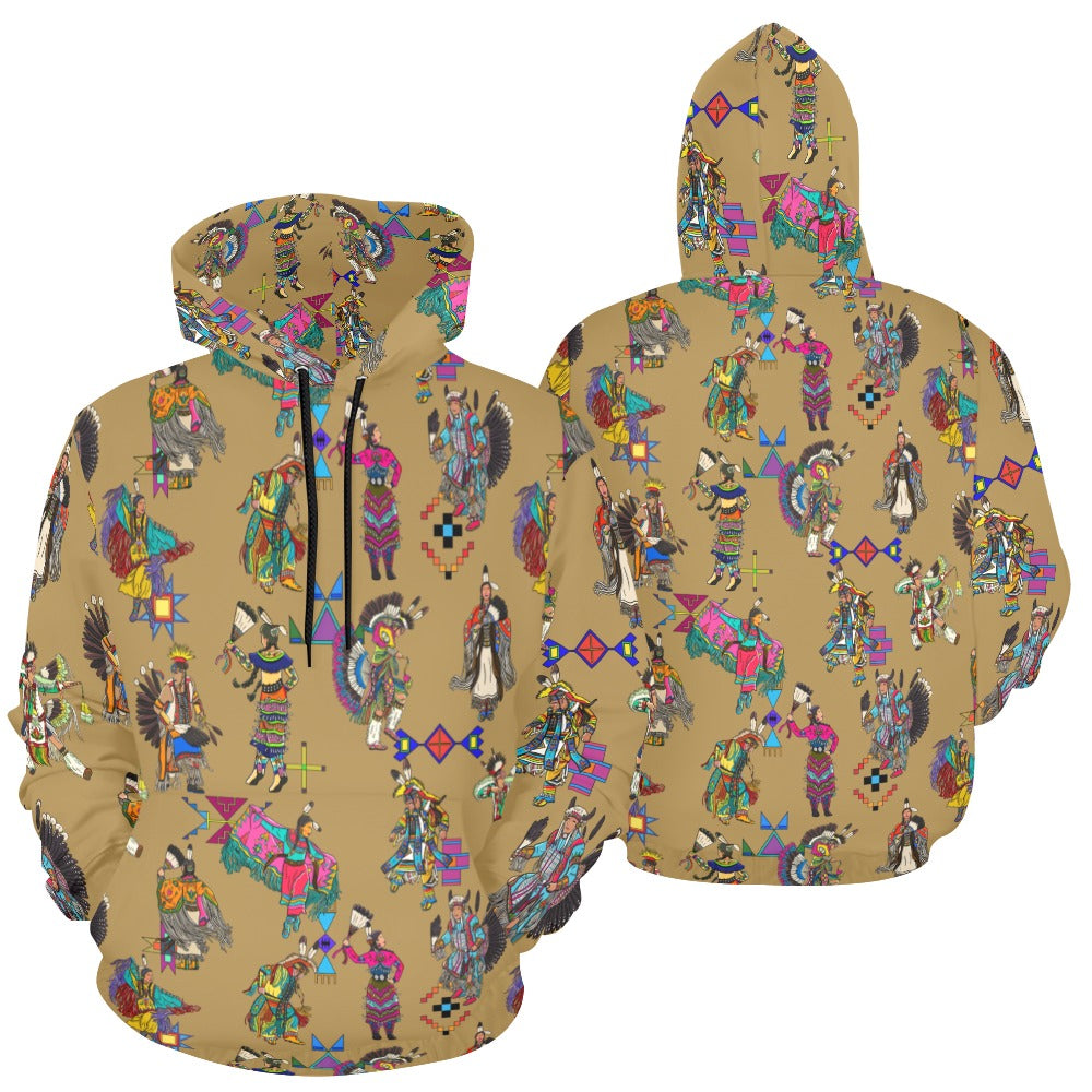 Grand Entry Dancers Earth Hoodie for Men (USA Size)