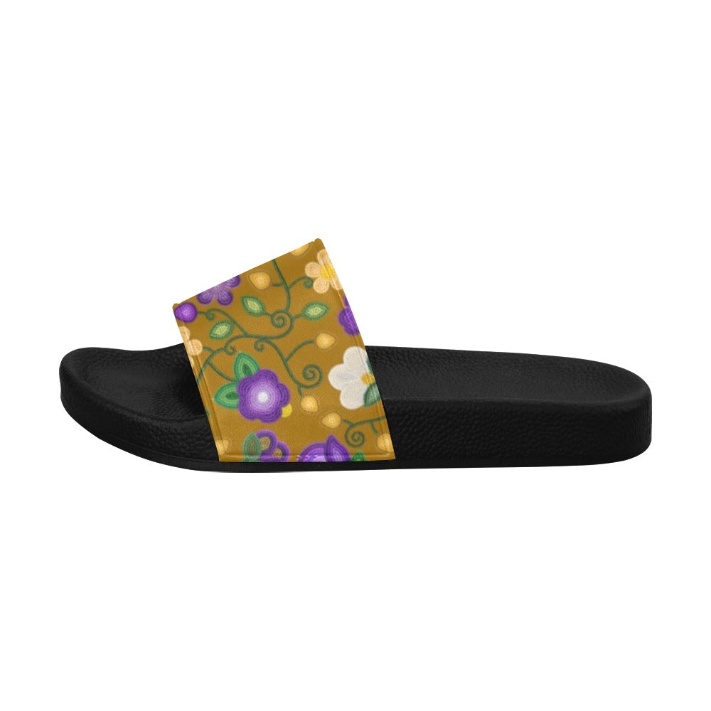 Midnight Moss Bloom Toffee Women's Slide Sandals