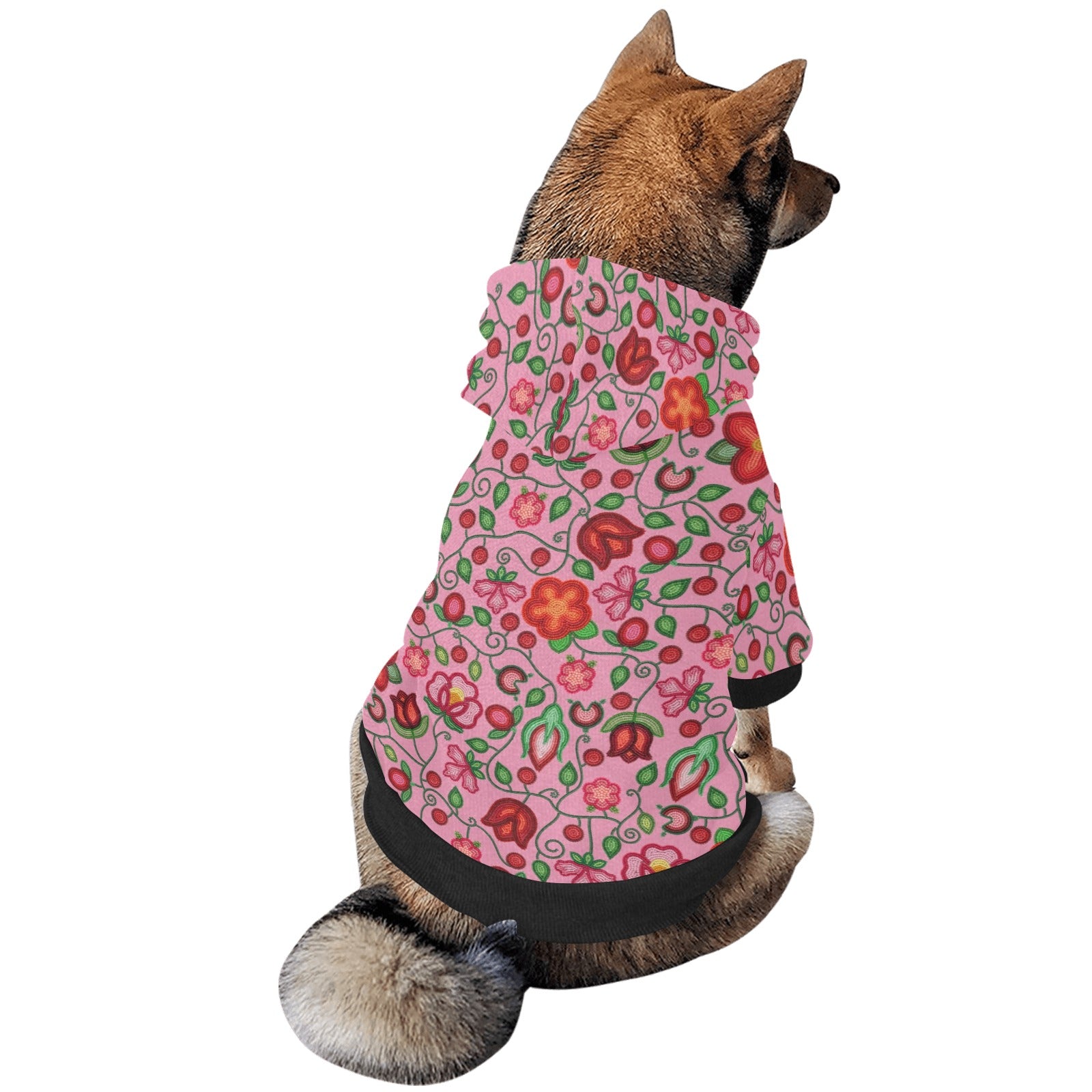 Rose Reverie Pink Pet Dog Hoodie
