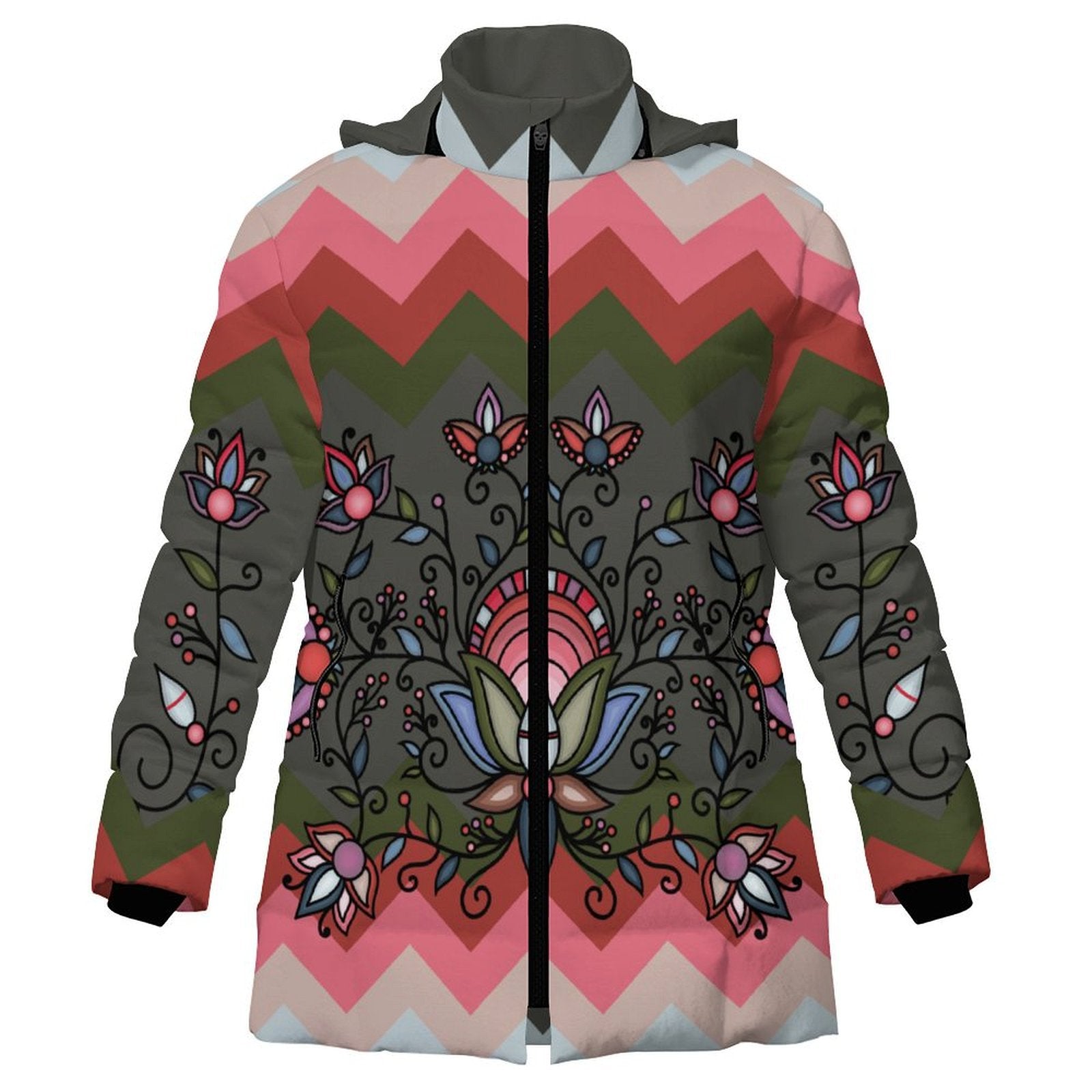 Glacial Gardenia Women's Hooded Puffer Coat