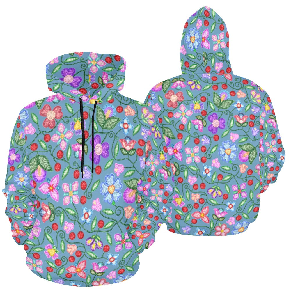 Petal Harmony River All Over Print Hoodie for Women (USA Size)