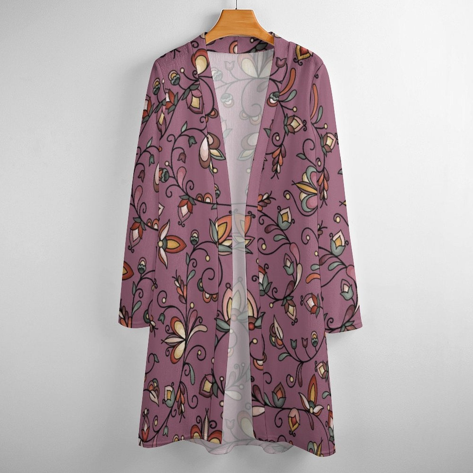 Burnt Sky Petals Magenta Cardigan