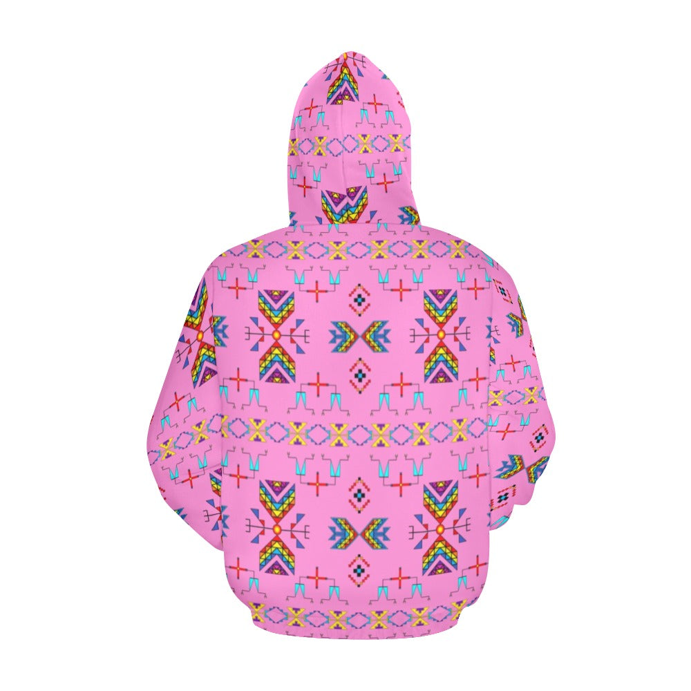 Rainy Chief Rainbow Blush Hoodie for Men (USA Size)