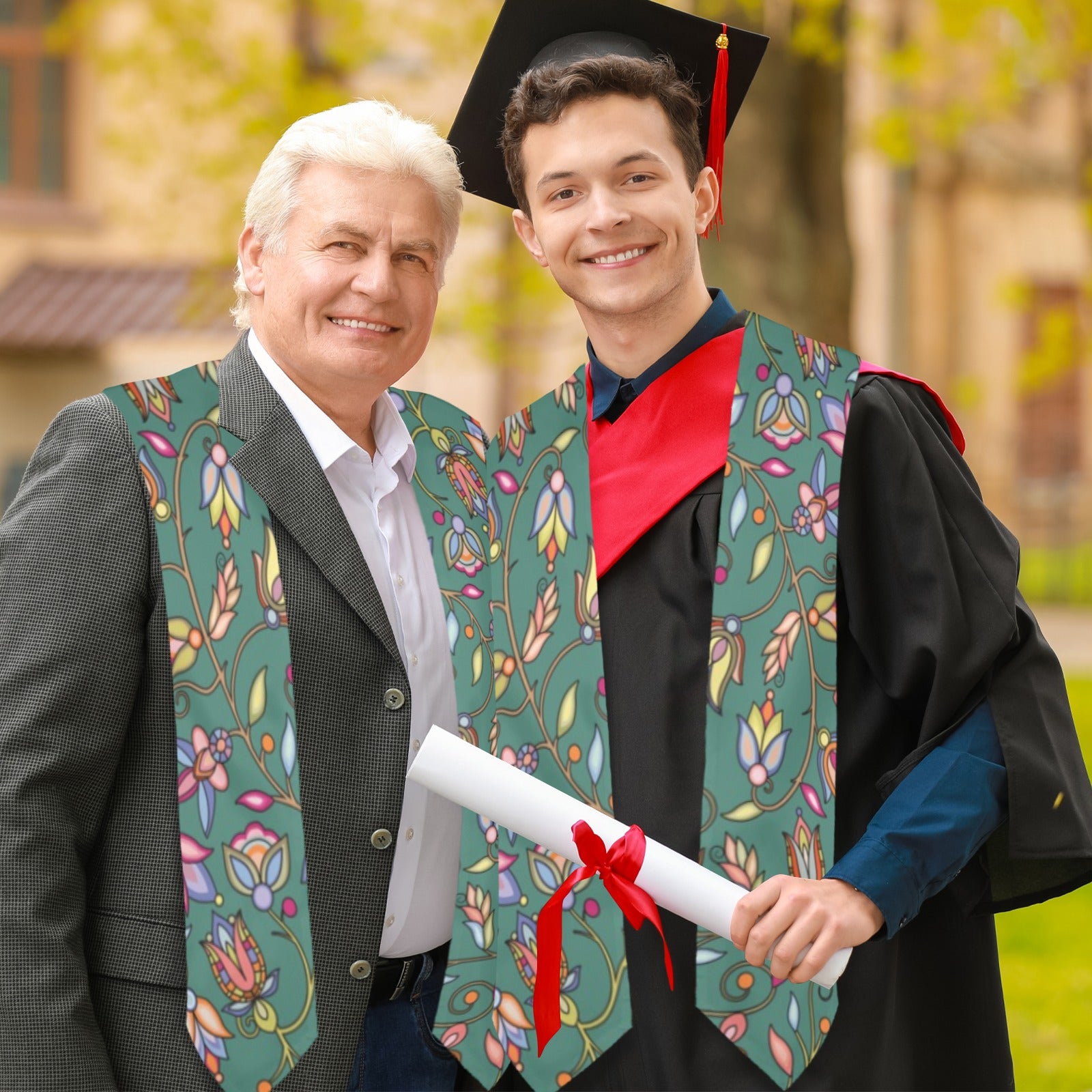 Buffalo Bloom Pond Reflection Graduation Stole