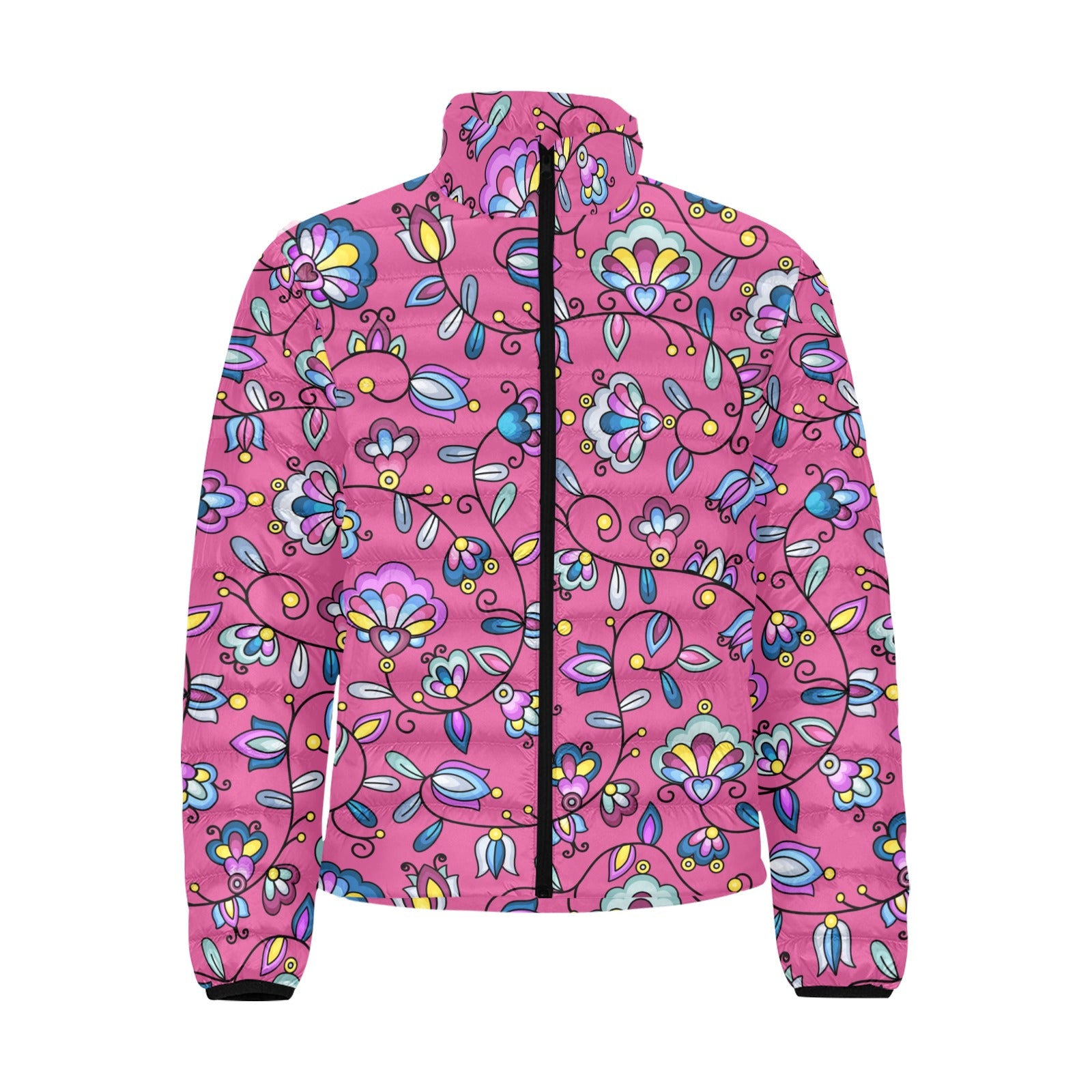 Autumn Bundle Blessing Pink Men's Padded Jacket