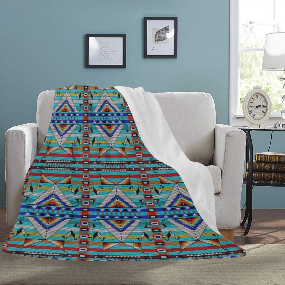 Medicine Blessing Turquoise Ultra-Soft Micro Fleece Blanket 60"x80"