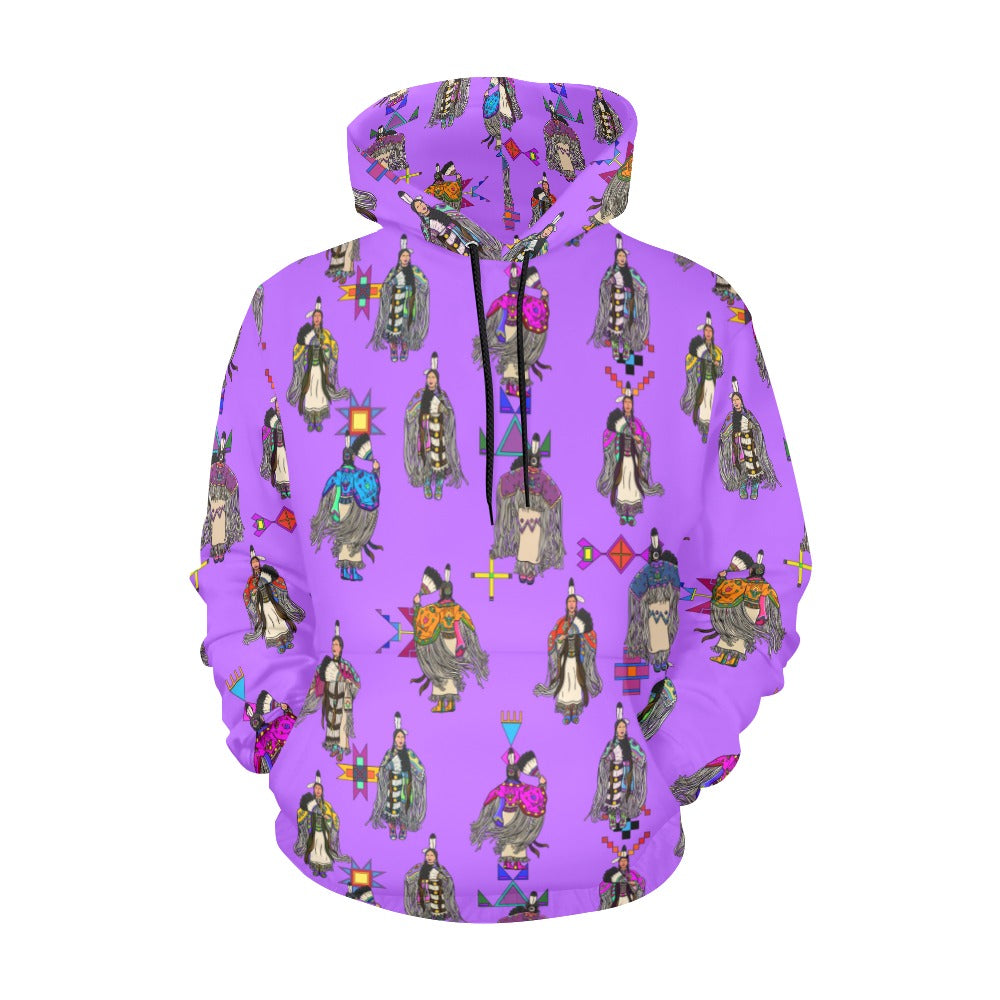 Women's Tradish Dancers Purple Hoodie for Men (USA Size)