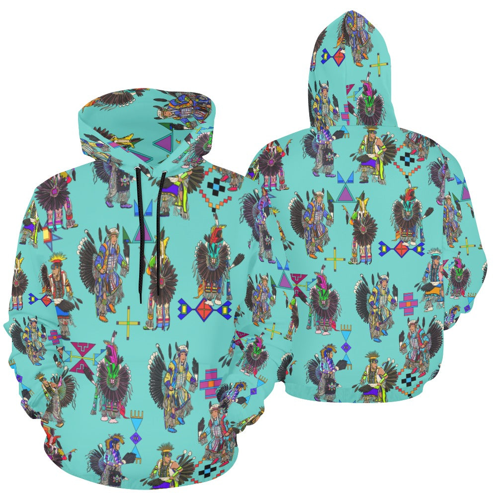 Men's Tradish Dancers Eggshell Blue Hoodie for Women (USA Size)