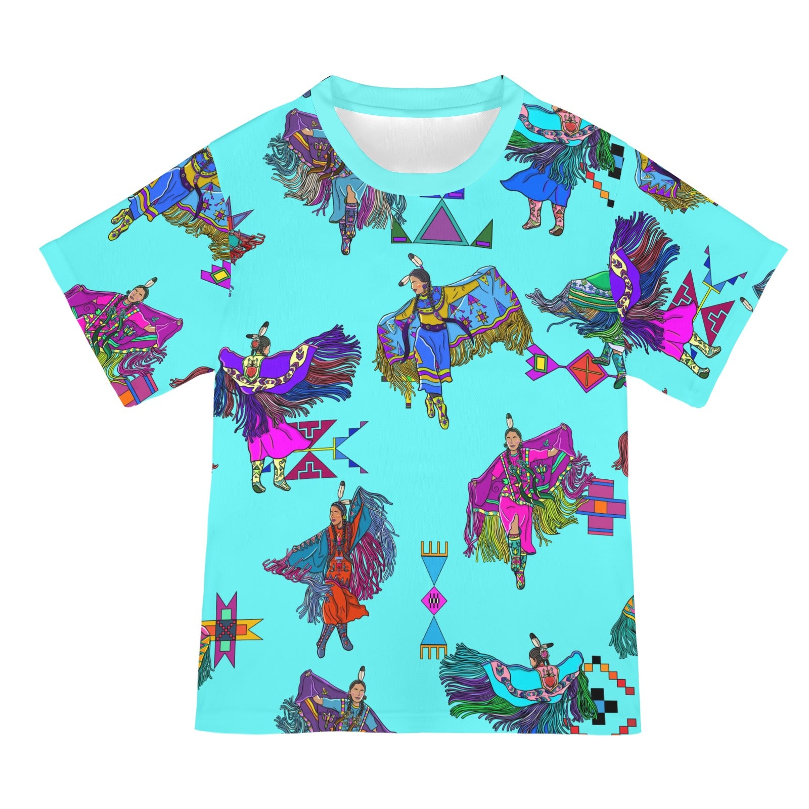 Women's Fancy Dancers Turquoise T-shirt for Women