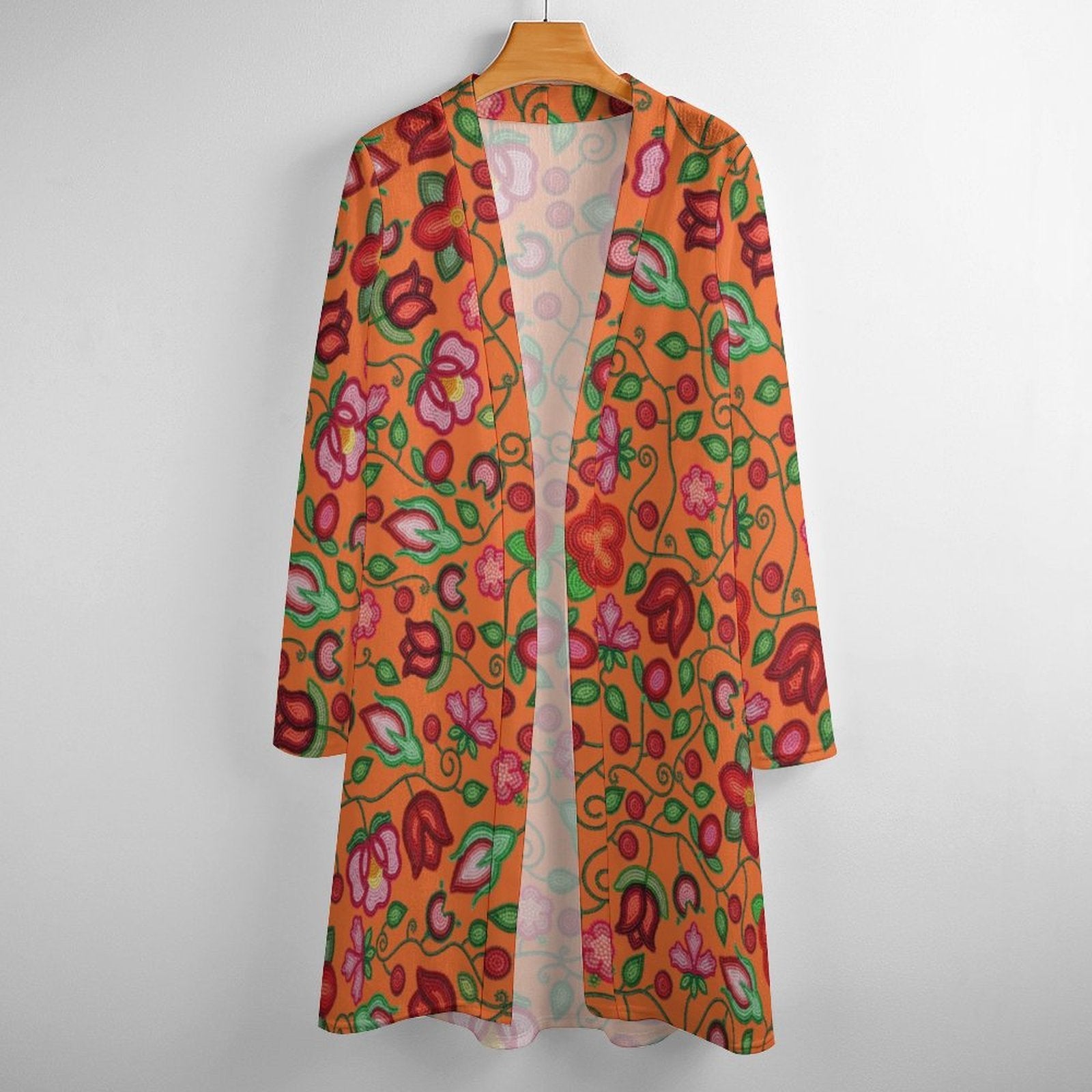 Rose Reverie Orange Cardigan
