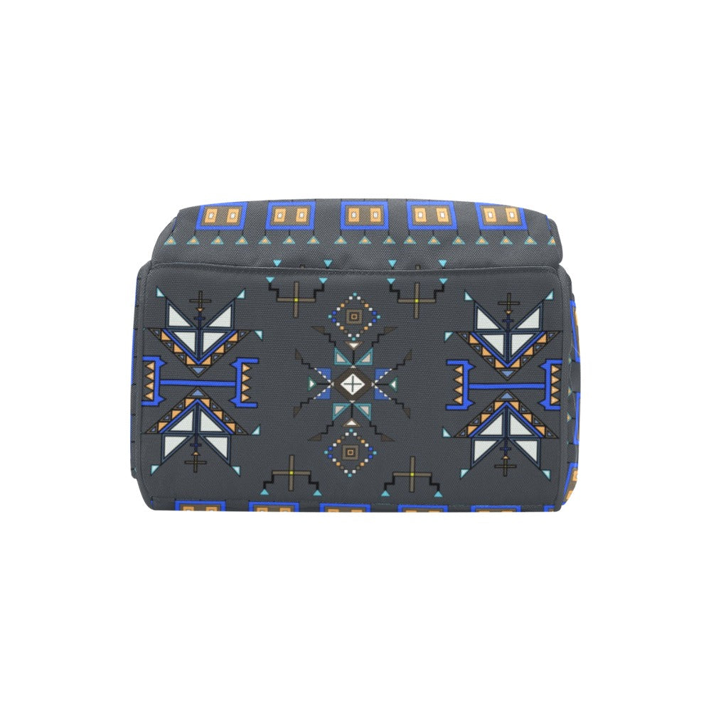 Eagle Strike Gray Multi-Function Diaper Backpack/Diaper Bag