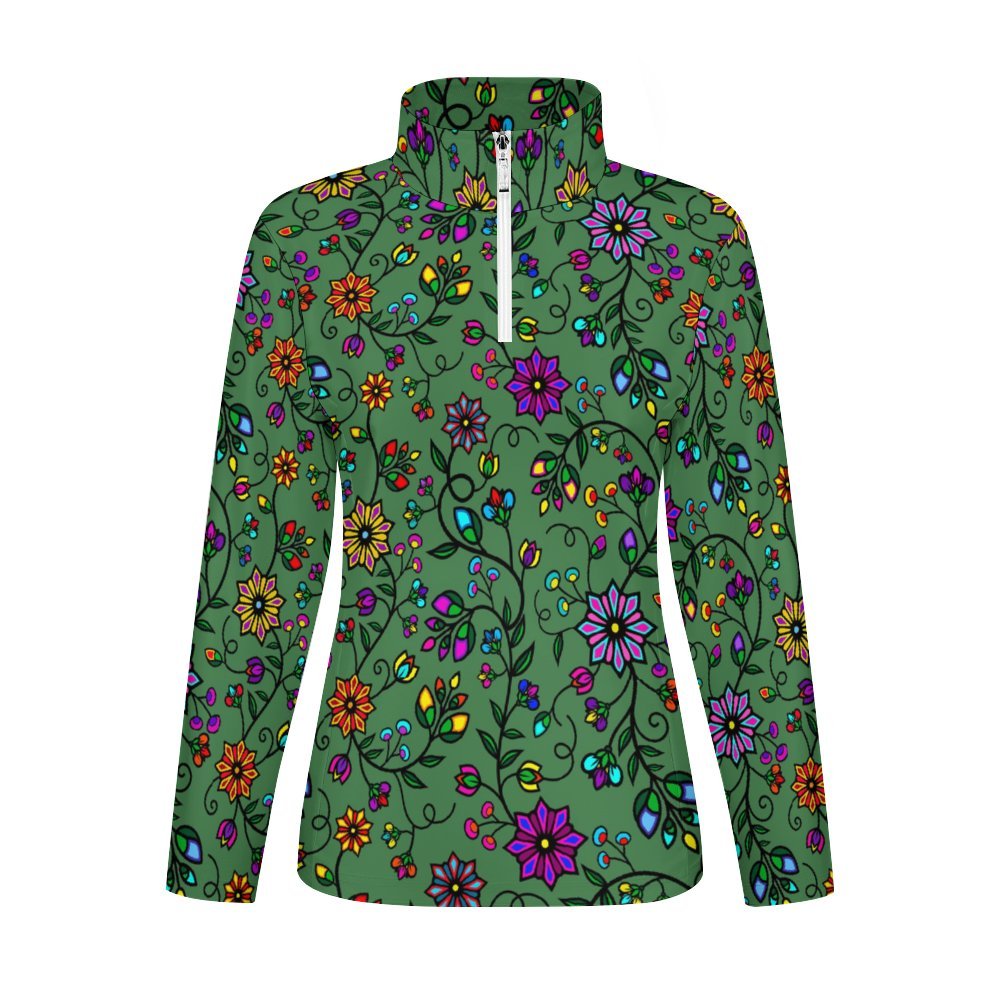 Prairie Paintbrush Sage SQ Long Sleeve Yoga Shirt